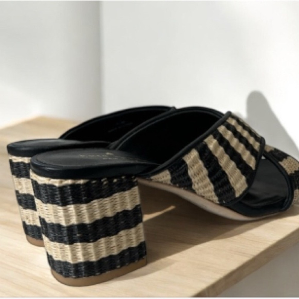Kate Spade Black and Tan Slide Sandals - Picture 2 of 3